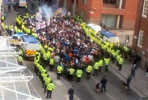 "1000 patriots" according to the EDL